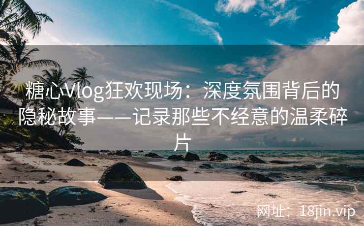 糖心Vlog狂欢现场：深度氛围背后的隐秘故事——记录那些不经意的温柔碎片