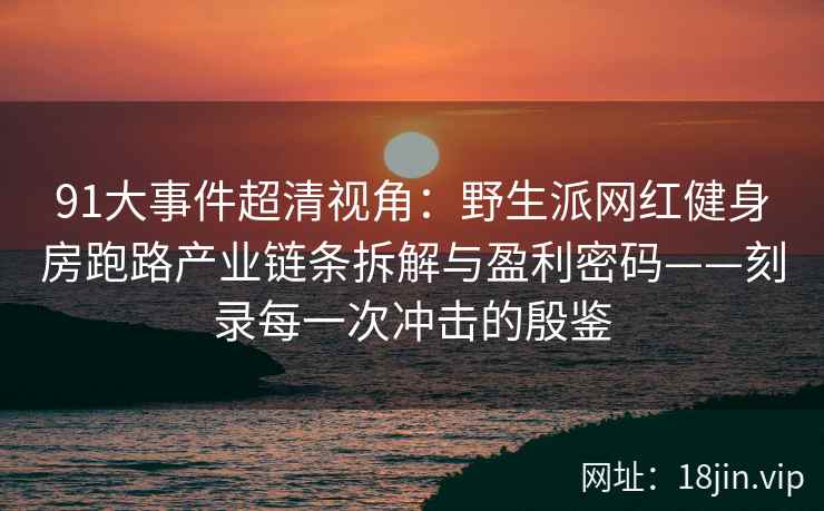 91大事件超清视角：野生派网红健身房跑路产业链条拆解与盈利密码——刻录每一次冲击的殷鉴