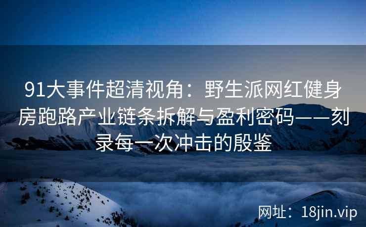 91大事件超清视角：野生派网红健身房跑路产业链条拆解与盈利密码——刻录每一次冲击的殷鉴