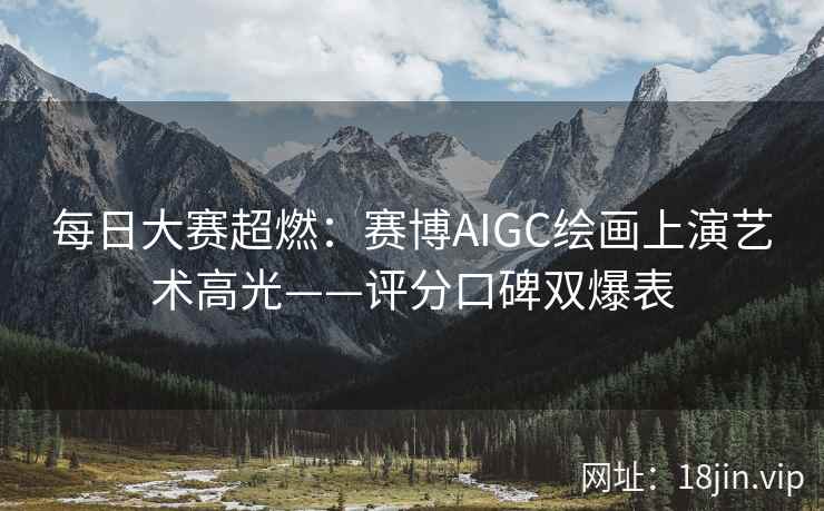 每日大赛超燃：赛博AIGC绘画上演艺术高光——评分口碑双爆表