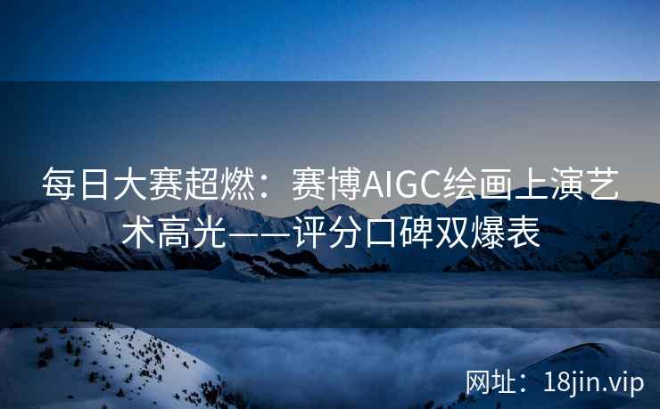 每日大赛超燃：赛博AIGC绘画上演艺术高光——评分口碑双爆表