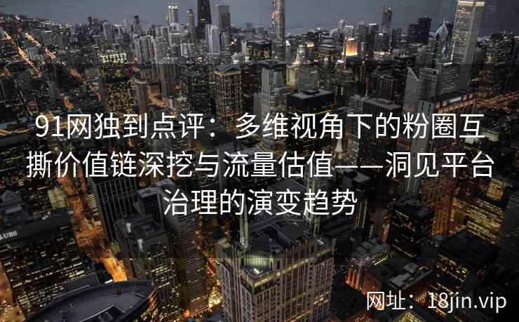 91网独到点评：多维视角下的粉圈互撕价值链深挖与流量估值——洞见平台治理的演变趋势